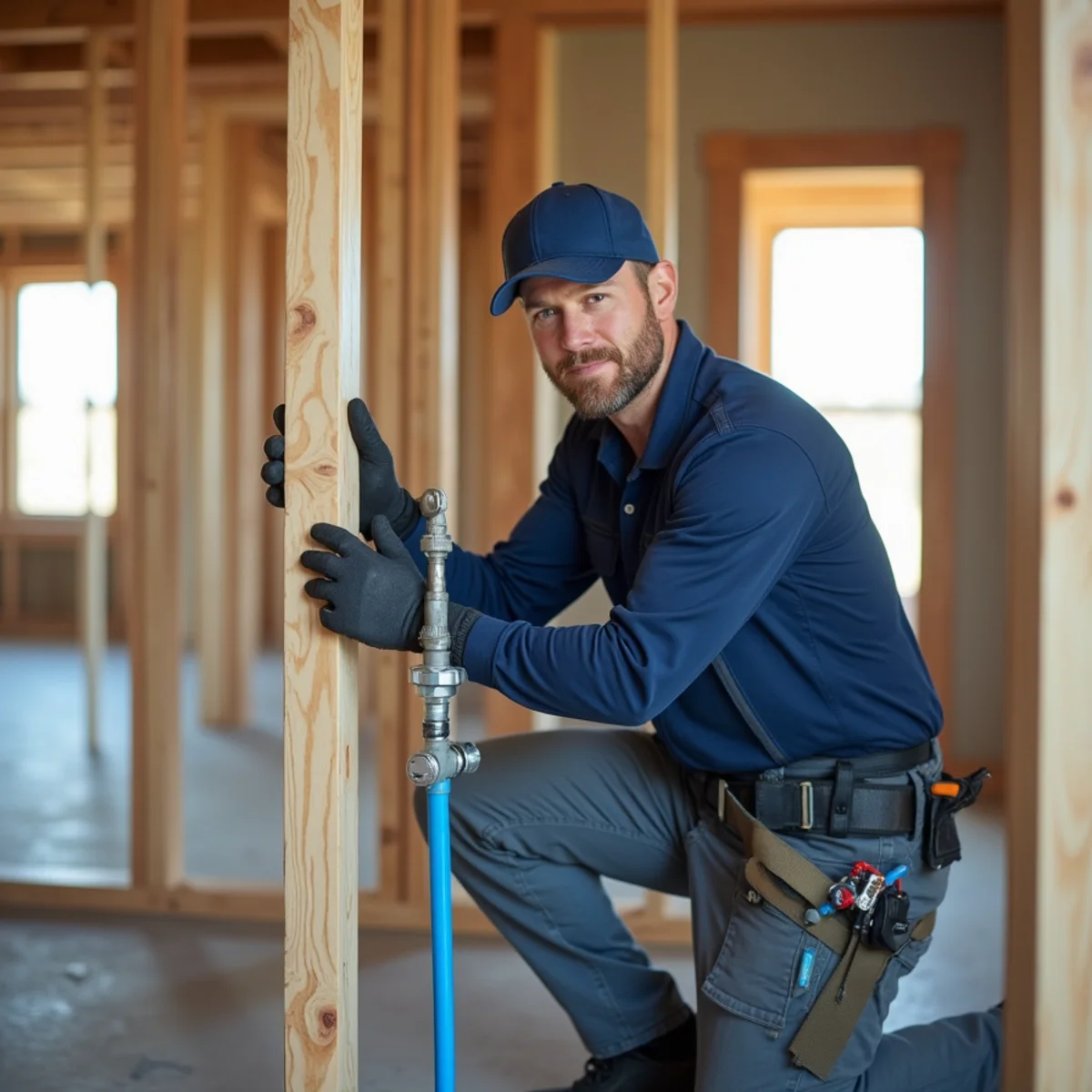 Licensed plumber installing new code-compliant pipe in a Superior, CO home